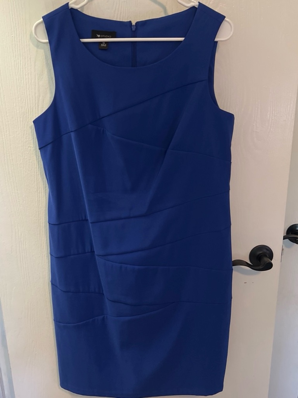 AB Studio Royal Blue Sleeveless Sheath Dress